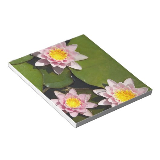 Wasserliliken Notizblock (angewinkelt)