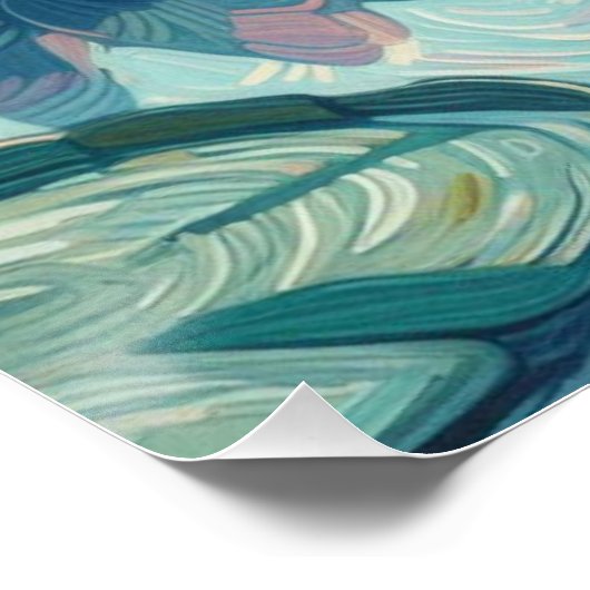 Wasserliliken Poster (Ecke)