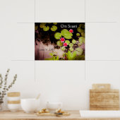 Wasserliliken und Koi-Teich Poster (Küche)