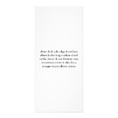 Wasserliliken und Koi-Teich Werbekarte (Hinten)