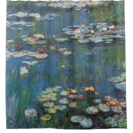 Wasserliliken von Claude Monet, impressionistische Duschvorhang