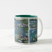 Wasserliliken von Claude Monet, impressionistische Zweifarbige Tasse (VorderseiteRechts)
