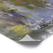 Wasserliliken, wie ein französischer Maler auf Kun Poster (Ecke)