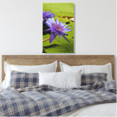 Wasserlililie gepackte Canvas Leinwanddruck (Insitu (Schlafzimmer))