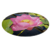 Wasserlililie Glas Chopping Board Schneidebrett (Ecke)