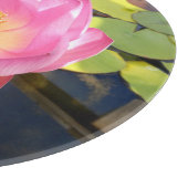 Wasserlililie Glas Chopping Board Schneidebrett (Ecke)