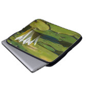 Wasserlily Blossom Laptopschutzhülle (Vorne Knopf)