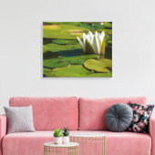 Wasserlily Blossom Leinwanddruck (Insitu (Wohnzimmer))