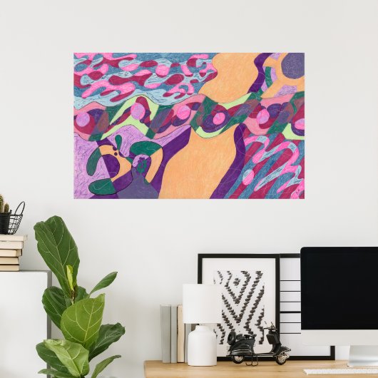 Wasserlinie Poster (Heimbüro)