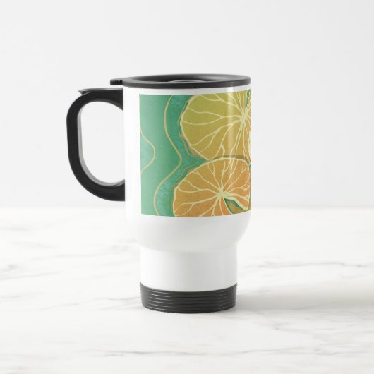 Wasserlippenkarpfen Koi Fischreise Umarmung Reisebecher (Links)