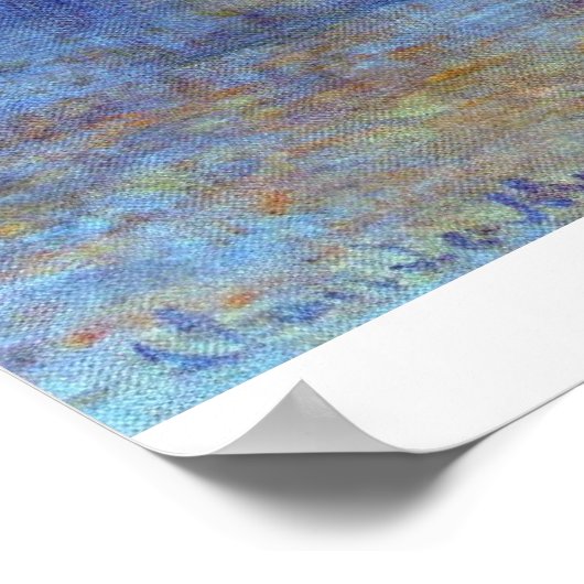 Wasserloo-Brücke, die Sonne im Nebel von Claude Mo Poster (Ecke)