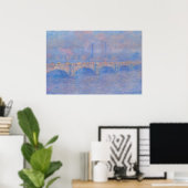 Wasserloo-Brücke, Effekt des Nebels von Claude Mon Poster (Heimbüro)