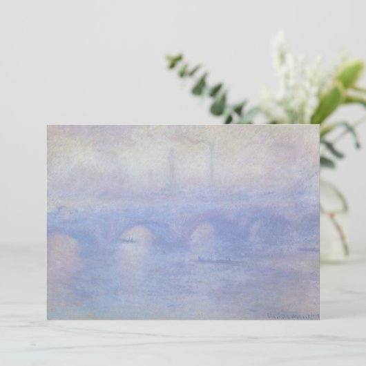 Wasserloo-Brücke, Nebeleffekt von Claude Monet (Stehend Vorderseite)