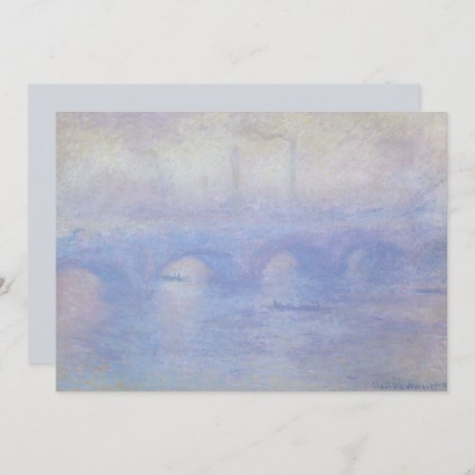 Wasserloo-Brücke, Nebeleffekt von Claude Monet (Vorne/Hinten)
