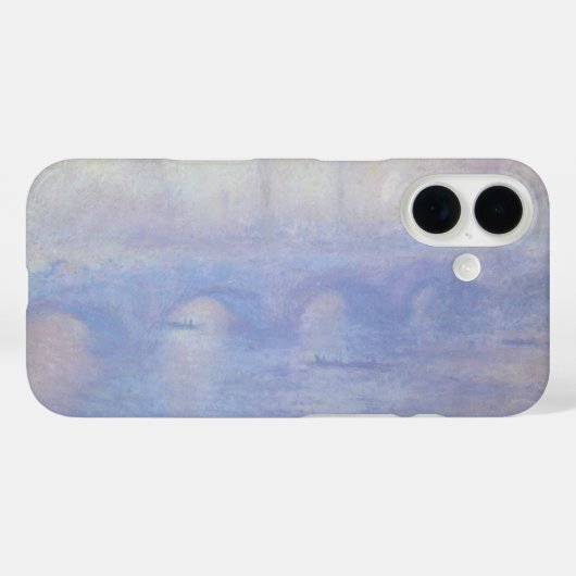 Wasserloo-Brücke, Nebeleffekt von Claude Monet Case-Mate iPhone Hülle (Rückseite (Horizontal))