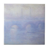 Wasserloo-Brücke, Nebeleffekt von Claude Monet Fliese (Vorderseite)