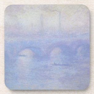 Wasserloo-Brücke, Nebeleffekt von Claude Monet Getränkeuntersetzer