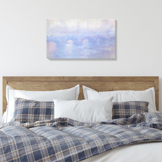 Wasserloo-Brücke, Nebeleffekt von Claude Monet Leinwanddruck (Insitu (Schlafzimmer))