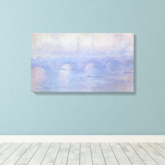 Wasserloo-Brücke, Nebeleffekt von Claude Monet Leinwanddruck (Insitu (Holzboden))