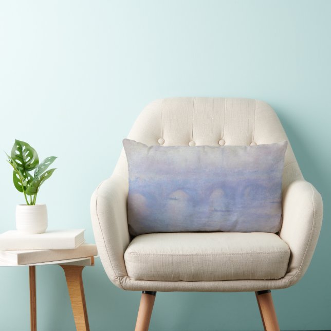 Wasserloo-Brücke, Nebeleffekt von Claude Monet Lendenkissen (Stuhl )