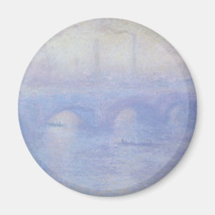 Wasserloo-Brücke, Nebeleffekt von Claude Monet Magnet