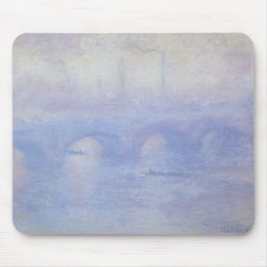 Wasserloo-Brücke, Nebeleffekt von Claude Monet Mousepad (Vorne)