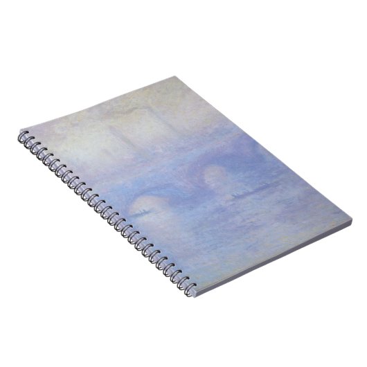 Wasserloo-Brücke, Nebeleffekt von Claude Monet Notizblock (Rechte Seite)