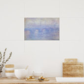 Wasserloo-Brücke, Nebeleffekt von Claude Monet Poster (Küche)
