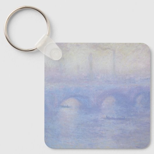 Wasserloo-Brücke, Nebeleffekt von Claude Monet Schlüsselanhänger (Vorderseite)