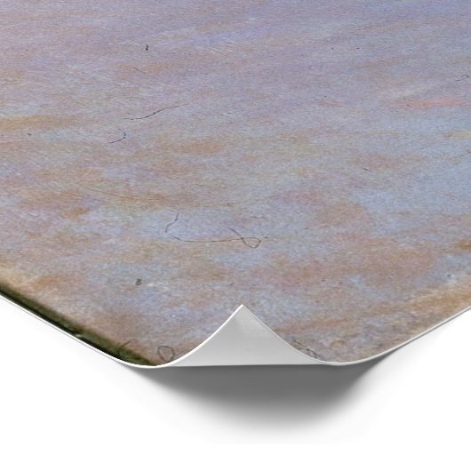 Wasserloo-Brücke. Nebelwirkung Poster (Ecke)