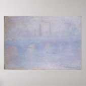 Wasserloo-Brücke. Nebelwirkung Poster (Vorne)