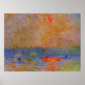 Wasserloo-Brücke, Sonnenlicht im Nebel, Poster (Vorne)