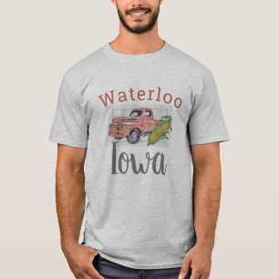 Wasserloo, Iowa, Vintager Lkw und Mais 2 T-Shirt