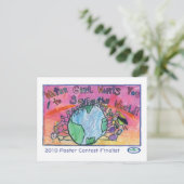 Wassermädchen Wasser Sie Postkarte (Stehend Vorderseite)