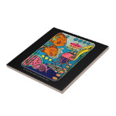 Wassermalerei des Mitte- des Fliese (Seite)