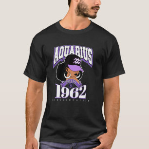 Wassermann 1962 Melanin Königin Sternzeichen Eigen T-Shirt