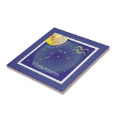 Wassermann 21. Januar bis 18. Februar Fotofliese Fliese (Seite)