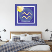 Wassermann 21. Januar bis 18. Februar Leinwand (Insitu (Schlafzimmer))