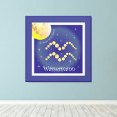 Wassermann 21. Januar bis 18. Februar Leinwand (Insitu (Holzboden))