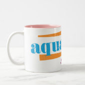 Wassermann-Aqua Zweifarbige Tasse (Links)