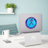 WASSERMANN AUFKLEBER (Laptop auf Schreibtisch)