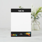 Wassermann & Balloons Sommerkids Dankeskarte (Stehend Vorderseite)