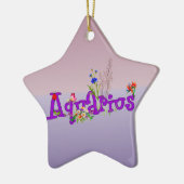 Wassermann-Blumen Keramik Ornament (Links)