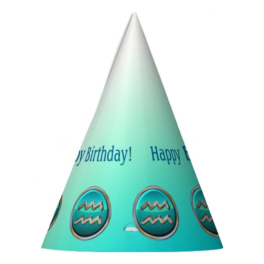 Wassermann - das Wasser-Träger-Tierkreis-Zeichen Partyhütchen (Links)