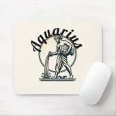 Wassermann der Wassermann Vintage Tierkreiszeichen Mousepad (Mit Mouse)