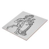 Wassermann (der Wasserträger) eine Illustration Fliese (Seite)