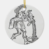 Wassermann (der Wasserträger) eine Illustration Keramikornament (Vorne)