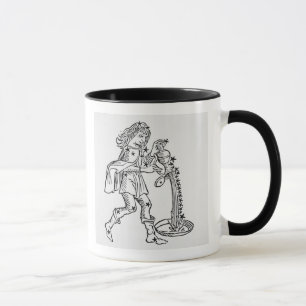 Wassermann (der Wasserträger) eine Illustration Tasse
