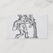 Wassermann (der Wasserträger) eine Illustration Visitenkarte (Rückseite)
