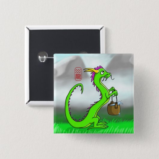 Wassermann/Drache Button (Vorne & Hinten)
